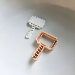 3D Printed Thor Hammer Cookie Cutter, .STL Design for 3D Printers - Baking Adventure & Unique Treats