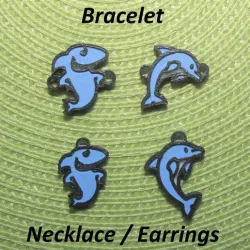 4 Dolphin / Shark Necklaces, Bracelets, Earrings, Jewelry