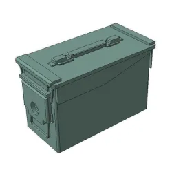 .50 CAL CLOSED AMMUNITION BOX OPTIMISED FOR 1/35TH SCALE