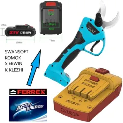 Activ Energy / FERREX on Electric pruning shears 21V Battery adapter