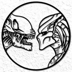 alien vs predator wall art predator vs alien wall decor
