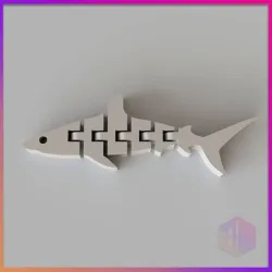 ARTICULATED SHARK / ARTICULATED SHARK KEY CHAIN