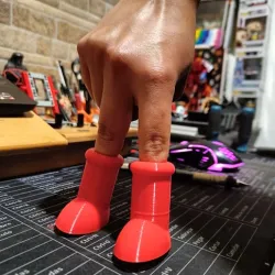 Astroboots and keychain