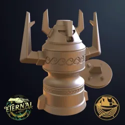 ATLANTEAN HORNED STATUE - INDIANA JONES - ETERNAL