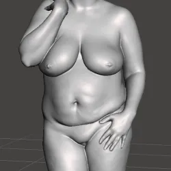 B2 REAL WOMAN TORSO NUDE FINE ART STATUE