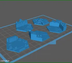 Battletech base toppers urban 2