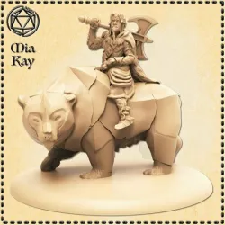 Bear Warrior with Bear Mount