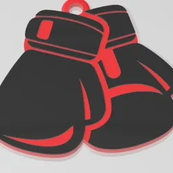 Boxing gloves keychain