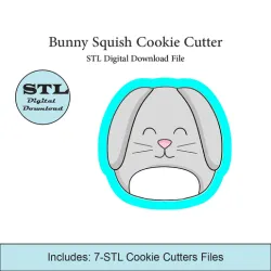 Bunny Squish Cookie Cutter | STL File