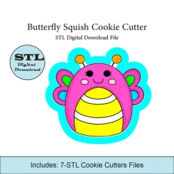Butterfly Squish Cookie Cutter | STL File