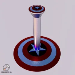 Captain America Helmet Stand - Customizable