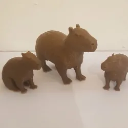 Capybara family - Capybaras