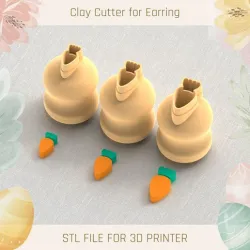 Carrot Easter Mini Clay Cutter