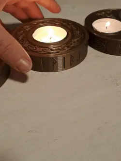 Celtic Tripple Moon Tea light Holder, wicca, pagan