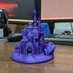 Cinderella Princess Castle - (with Christmas Ornament option)
