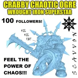 Crabby Chaotic Ogre Wrought Iron Superstar
