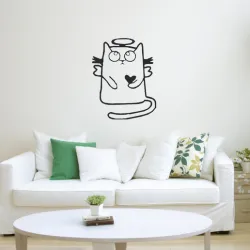 Cute Angel Cat - Wall art Decor