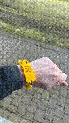 Cyber Punk Smiley Bracelete