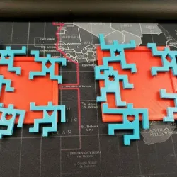 Dancer Puzzle. 5 puzzles in 1.