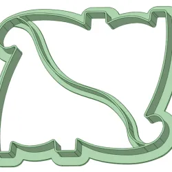 Dinosaur cutter bread pactal