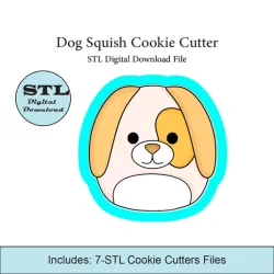Dog Squish Cookie Cutter | STL File