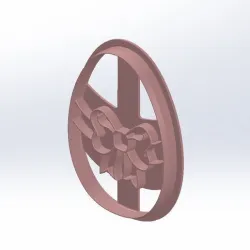 Easter egg cookie cutter