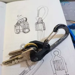 EDC keychain for carabiner