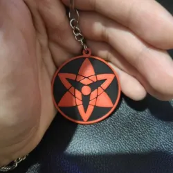 Eternal Mangekyo Sharingan Sasuke Uchiha Keychain