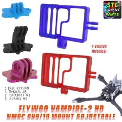 FLYWOO VAMPIRE-2 HD 5 frame NamelessRC Naked Gopro Hero 9/10/11 Mount