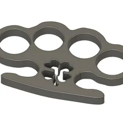 four-leaf clover brass knuckle