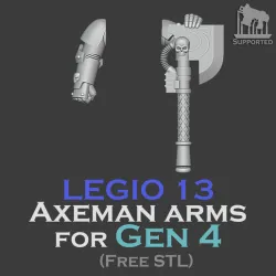 Gen 4 Legio 13 Axeman arms (Ver.1 Update)