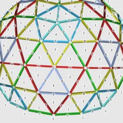 Geodesic Dome 4V Connector for 1" PVC pipe
