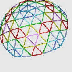 Geodesic Dome 5V Connector for 1" PVC pipe