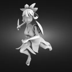 Girl with daggers