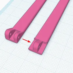 glasses legs with inverted hinge