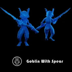 Goblin with spear (DnD, Pathfinder)