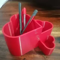 Heart Shaped Pencil Holder