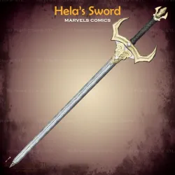 Hela Sword From MCU FOR COSPLAY - Fan Art 3D print model