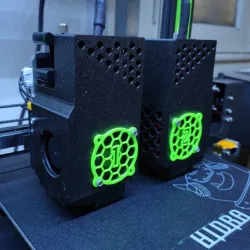 Hellbot Hidra Tenlog case mod - blower 5015 - layer fan