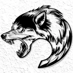 howling wolf wall art growling wolf wall decor