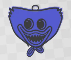huggy wuggy face key chain