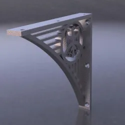 Imitation wrought iron bracket, Imitation wrought iron bracket. Shelf support.
