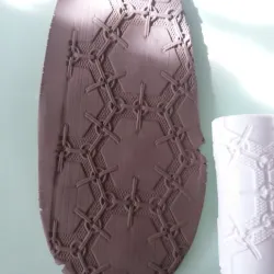 Japanese Kikko chainmail texture roller