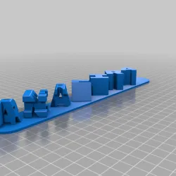 João gaiao rita Triple Letter Blocks Ambigram