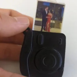 Keychain camera with photo
