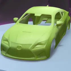 LEXUS RC F 2015 (1/24) printable car body