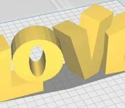 love 3d sign