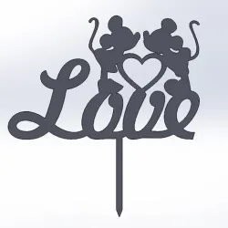 love mickey mini mouse stake