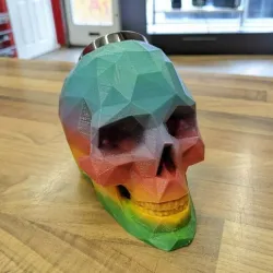 Low Poly Skull Speaker Holder