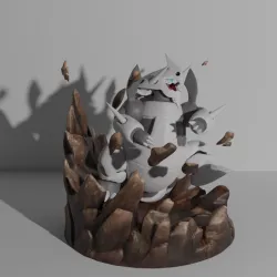 Mega Aggron pokemon 3D model